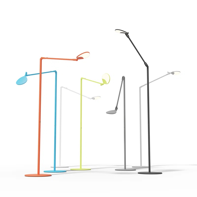 Koncept Technologies Inc Splitty 45.3'' LED Swing Arm Floor Lamp with USB