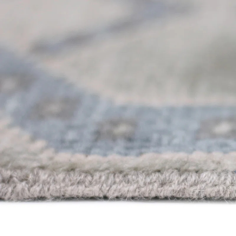 Blu Drayer Wool Geometric Rug