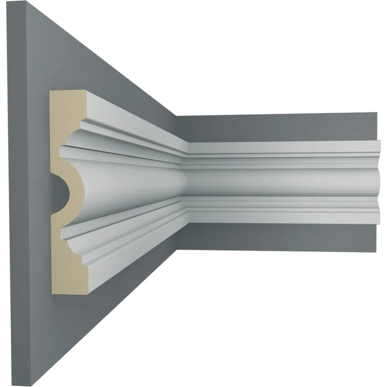 Ekena Millwork 4"H x 3/4"P x 94 1/2"L Gorleen Chair Rail (Set of 8)