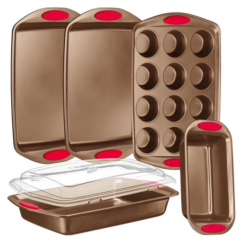 NutriChef NutriChef 6-Piece Deluxe Steel Nonstick Bakeware Set