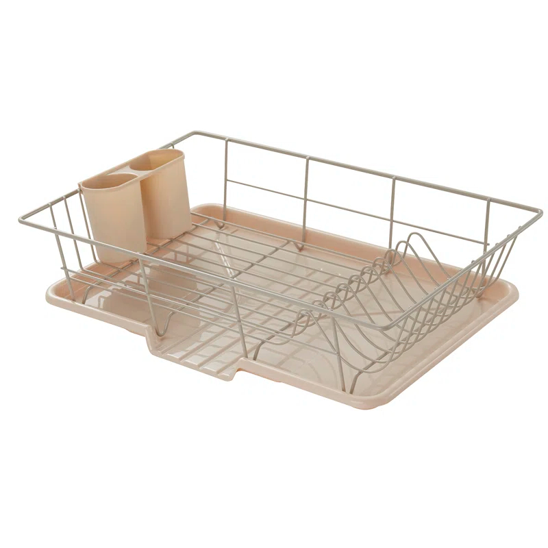Red Barrel Studio® Steel 3-Piece Large Dish Drainer by Sweet Home Collection