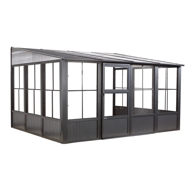 Sojag Sojag Charleston 10 ft. x 13 ft. Wall-Mounted Solarium