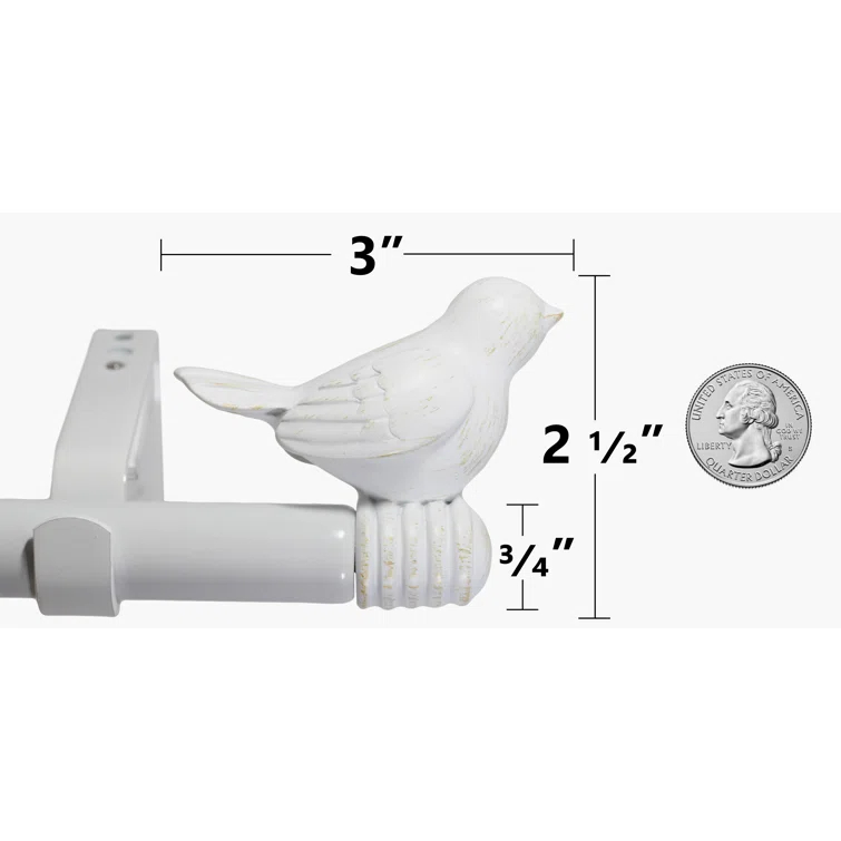 Kelly Clarkson Home Makenna Adjustable Single Curtain Rod