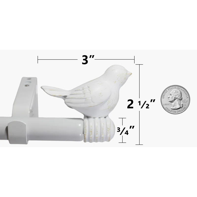 Kelly Clarkson Home Makenna Adjustable Single Curtain Rod