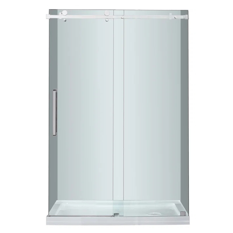 Moselle 48" x 77.5" Single Sliding Frameless Shower Door