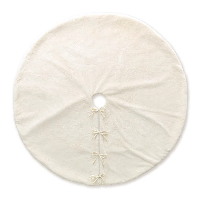 Glitzhome Solid Color Tree Skirt