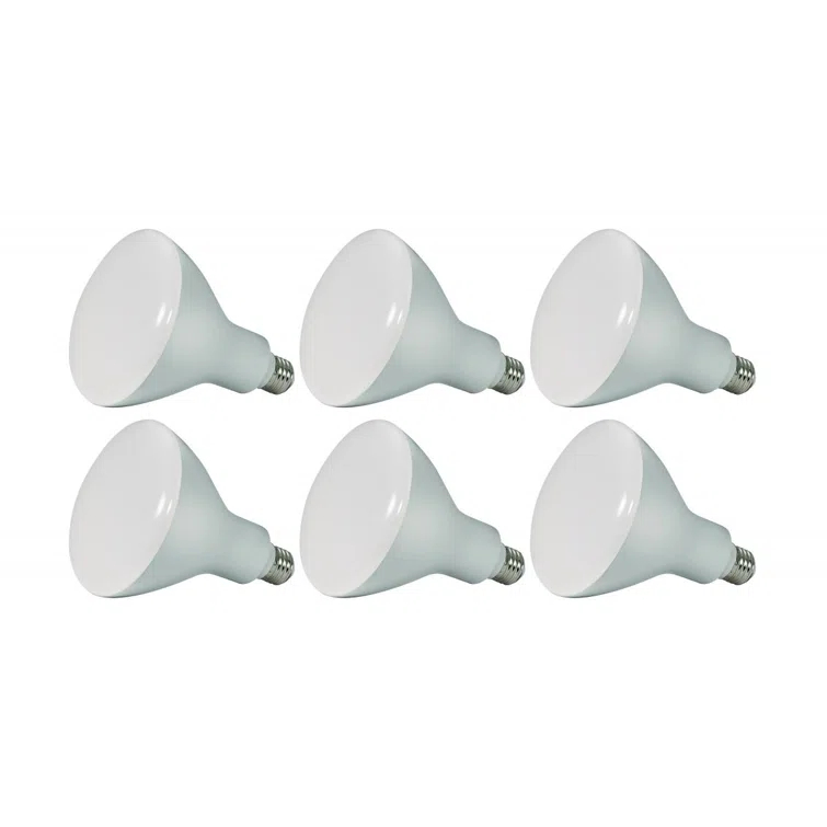 Satco 75 Watt Equivalent BR40 E26/Medium (Standard) Dimmable LED Bulb (Set of 6) S9634