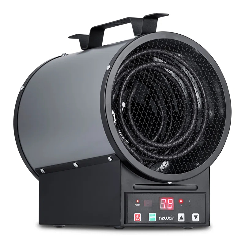Newair Newair Freestanding or Ceiling/Wall Mounted 4800W Electric Garage Heater 240v, 500 sq. ft. with Remote Control
