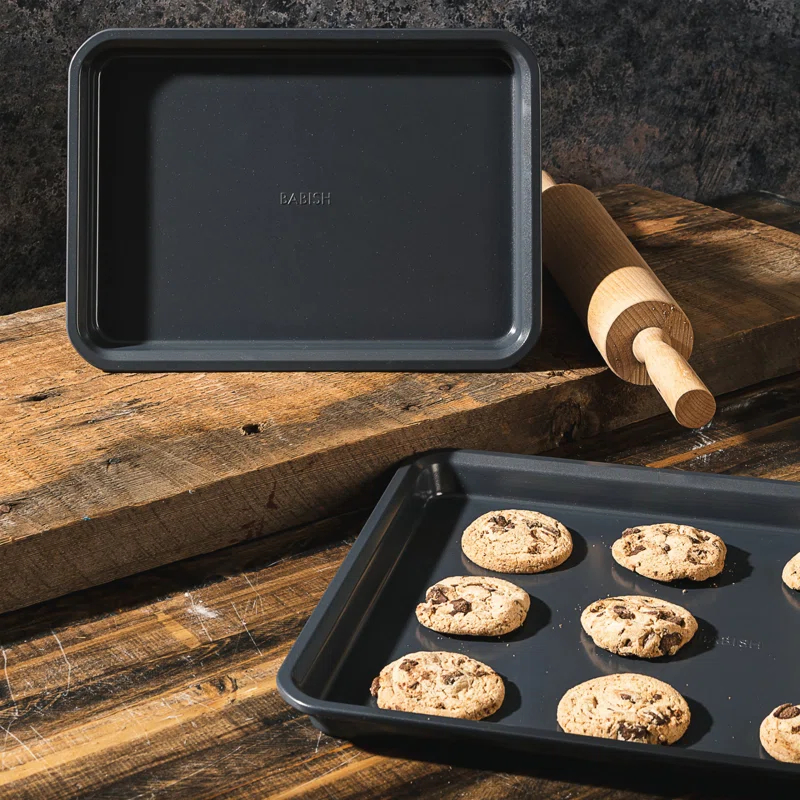 Babish Babish Non-Stick Carbon Steel 2 Piece Cookie Sheet Set