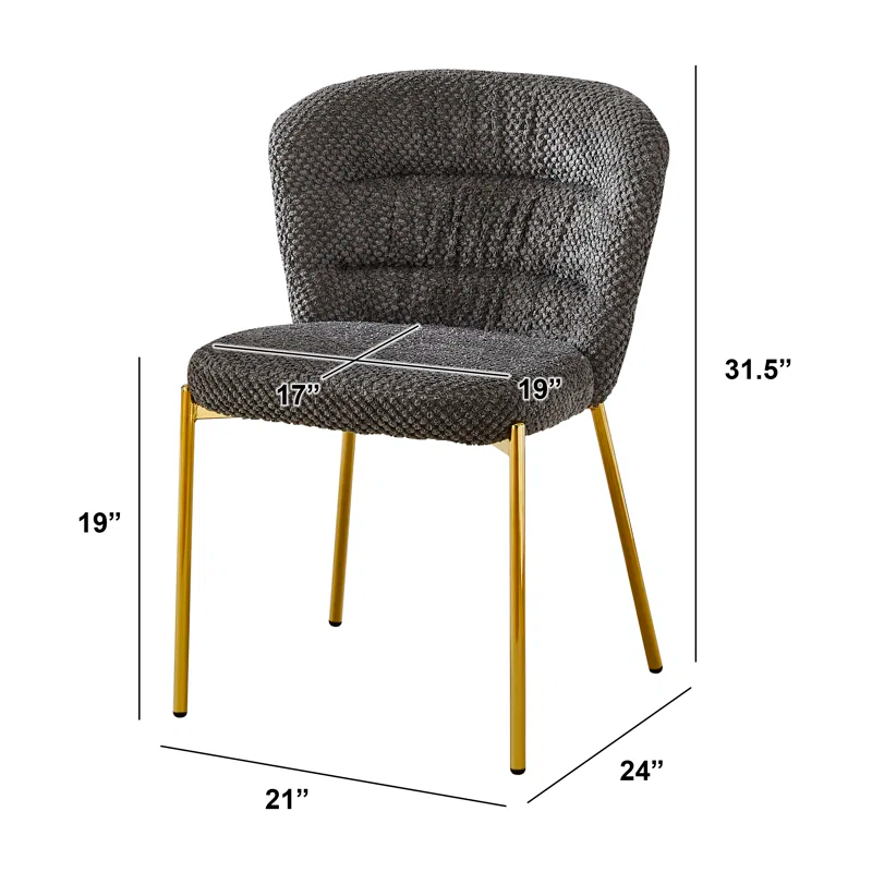 Mercer41 Rectangular Tempered Glass Dining Set With Comfy Chairs