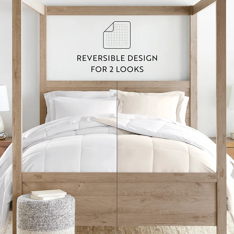 Becky Cameron Reversible Down-Alternative Comforter Bedding Set