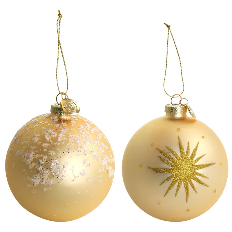 Martha Stewart 4 Piece Martha Stewart Ball Ornament Set
