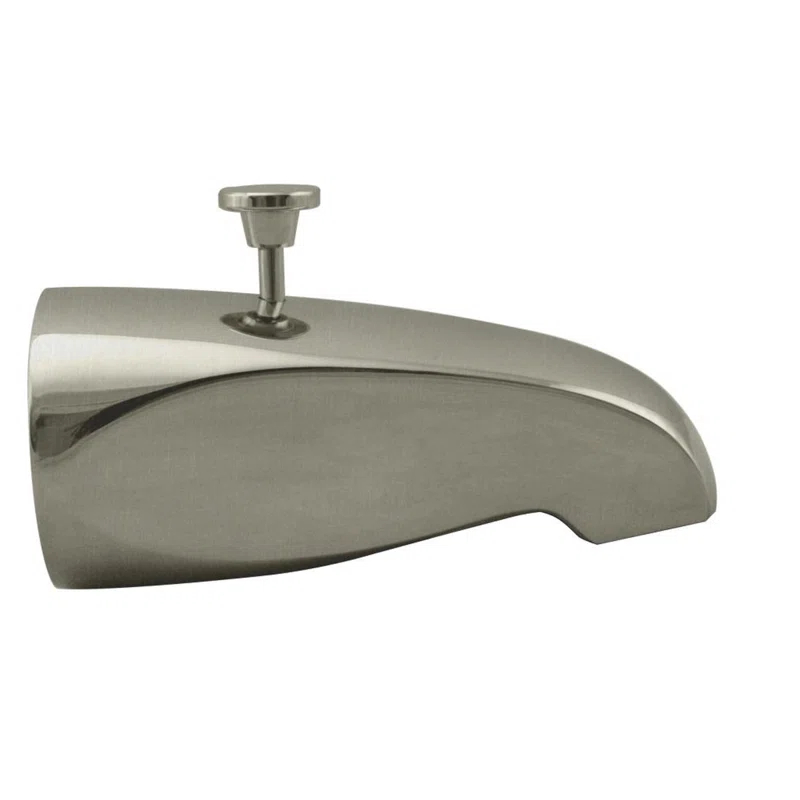 Westbrass D3112-07 5-1/2" Reach Wall Mount Tub Spout with Rear Diverter