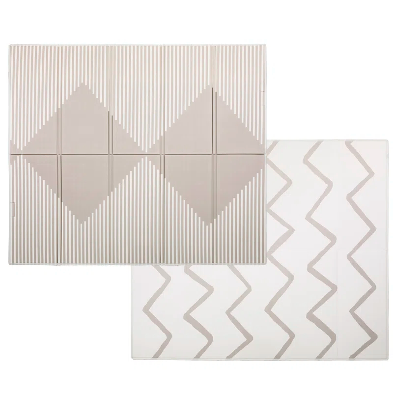 Evolur Evolur Cozycush Reversible Non-toxic Baby Kids Playmat  || Foldable Large Thick Foam Crawling Playmats For Toddlers|waterproof Portable Playmat For Babies | Yoga/picnic/game Mat|indoor/outdoor