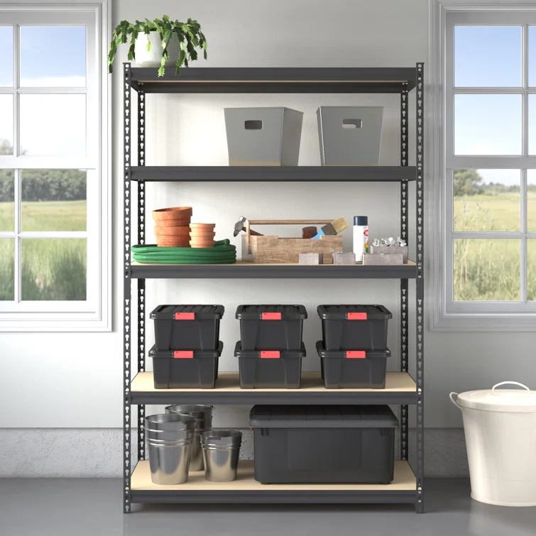 Edsal® 48'' W Steel Height -Adjustable Shelving Unit