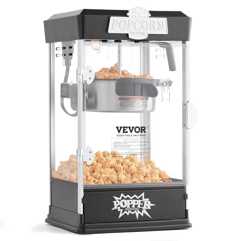 Stellweilan Tessberg Popcorn Popper Machine Tabletop Popcorn Maker 480W 4 Oz | Wayfair