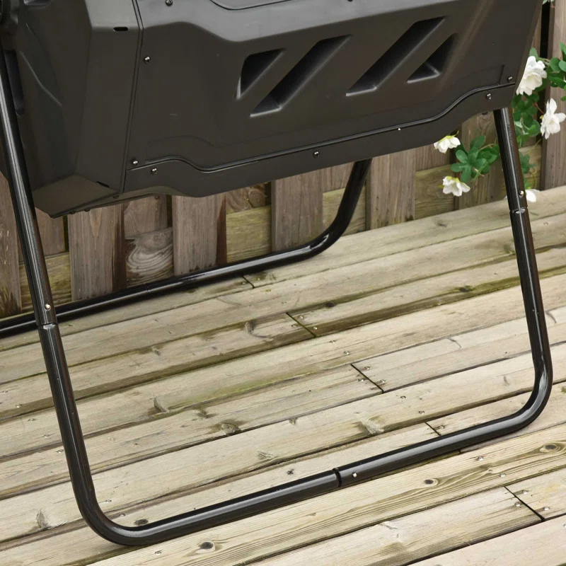 Outsunny 42.3 Gallons Outdoor Tumbler Composter with Latching Lid
