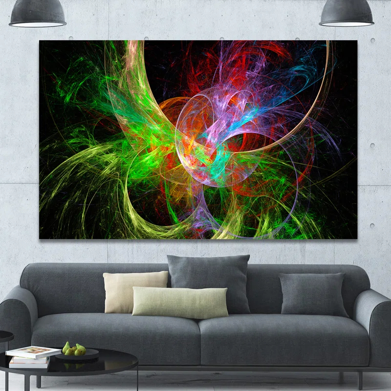 Design Art " Multi-Color Fractal Abstract Design "