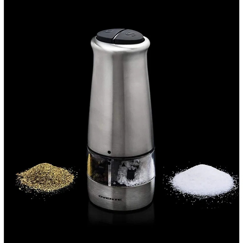 Ovente Electric 2-in-1 Salt & Pepper Combination Mill