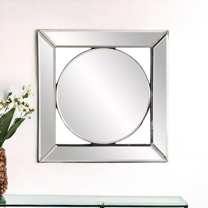 HomeRoots HRT Furniture Flat Wall Mirror