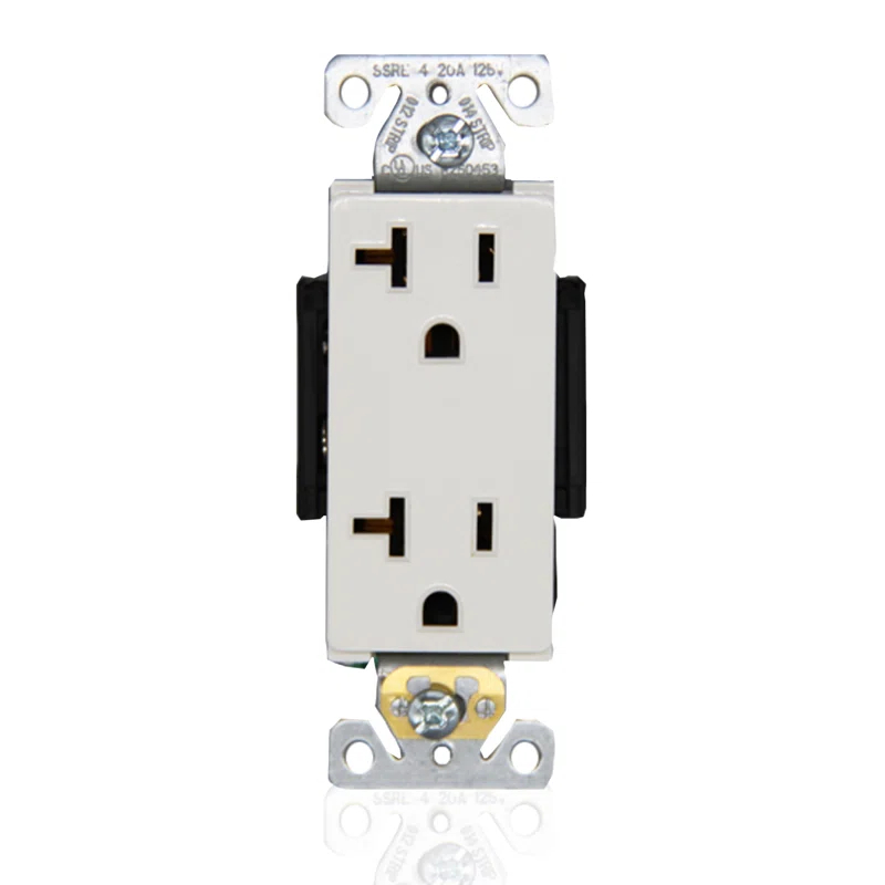 Faith SSRE4-WH-10 20 Tamper Resistant Decorator Outlet