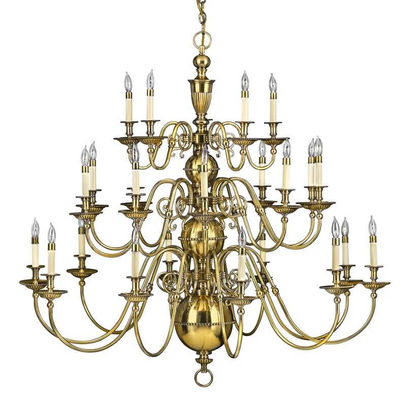Hinkley Cambridge 25-Light Candle Style Tiered Chandelier
