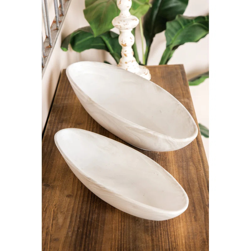 Contemporary 2-Piece Porcelain Pot Planter Set
