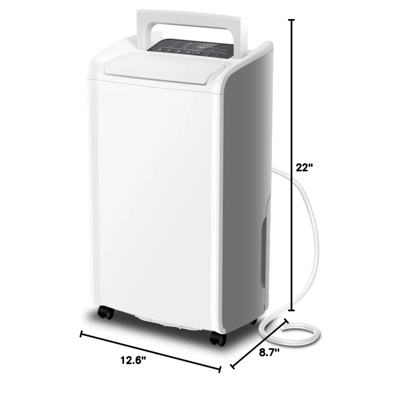 BEACHWATER POOL & SPA, LLC 4,500 Sq.Ft 70 Pint Dehumidifier For Basements And Home-With Drain Hose,Efficient,Energy-With Dual Protection And 4 Smart Modes,24H Timer,Defrost,For Large Room