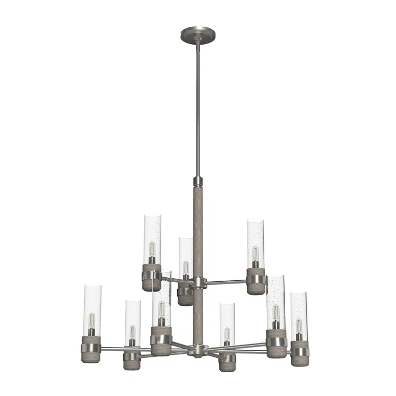 Hunter Fan River Mill 9 Light 2 Tier Candle Style Classic / Traditional Chandelier