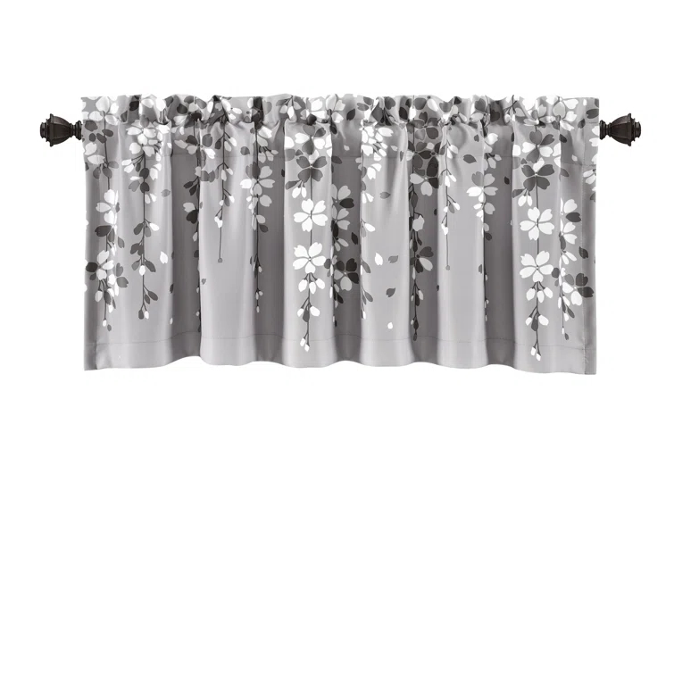 Lush Decor Floral Tailored 52'' W Window Valance
