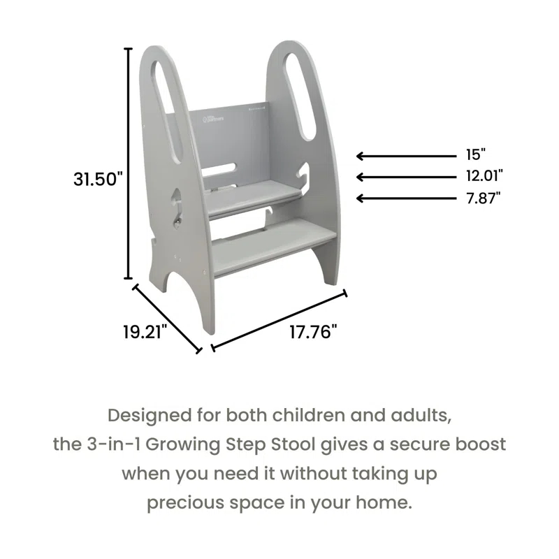 Little Partners 3-in-1 Growing Step Stool