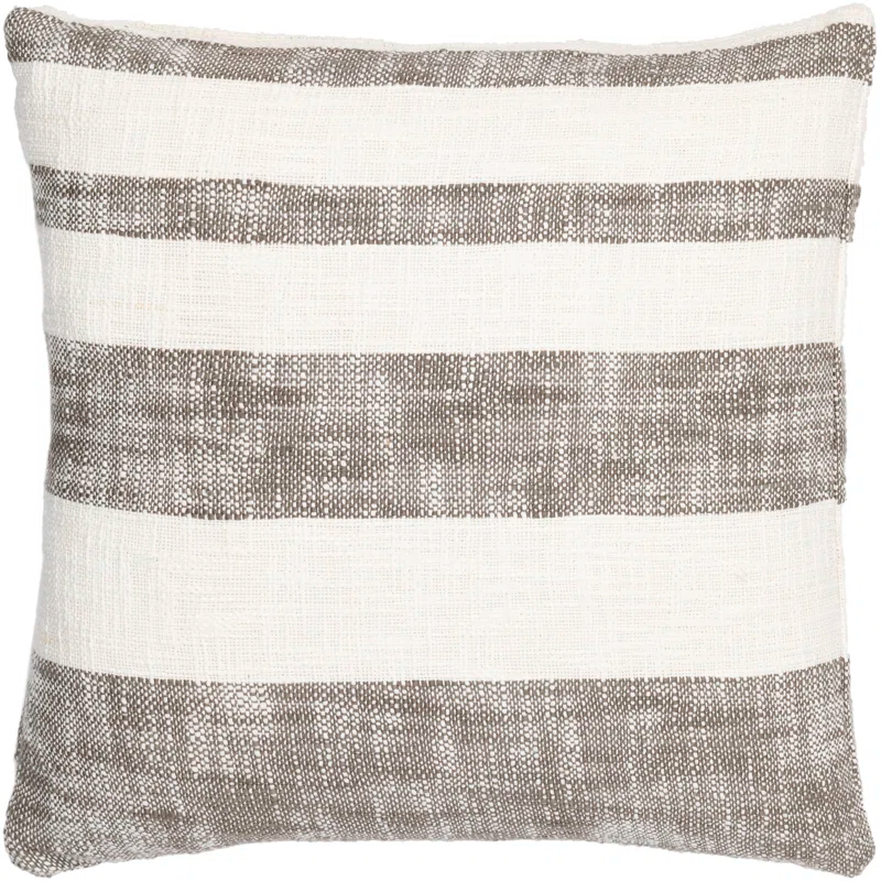 Livabliss Striped Down Throw Pillow