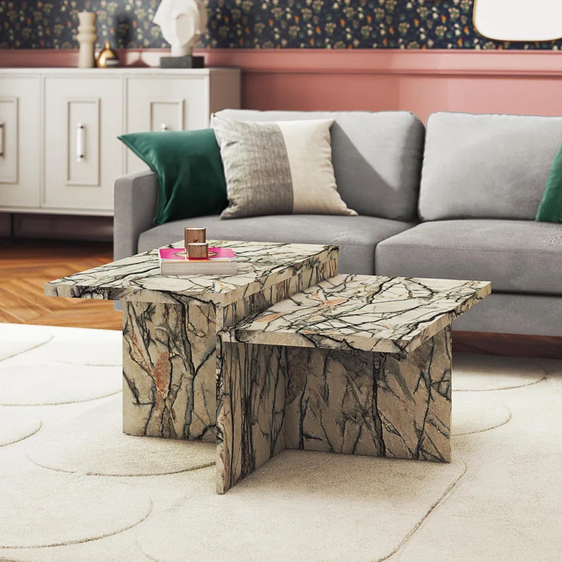 CosmoLiving by Cosmopolitan Brielle Two-Tiered Coffee Table
