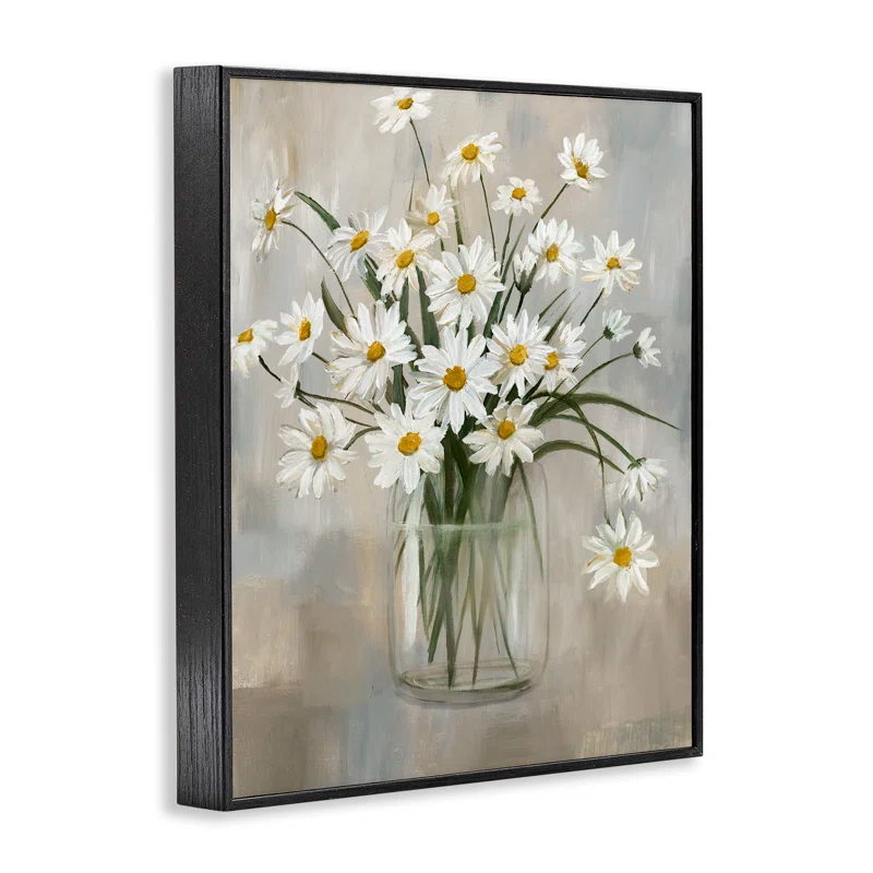 Stupell Industries Daisy Bloom Bouquet Potted Flowers Abstract Pattern by Nan - Painting & Reviews | Wayfair