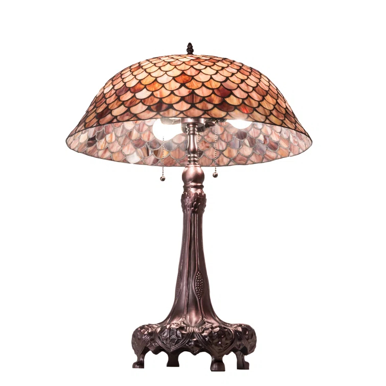 Meyda Lighting Meyda Tiffany & Stained Glass Metal Table Lamp