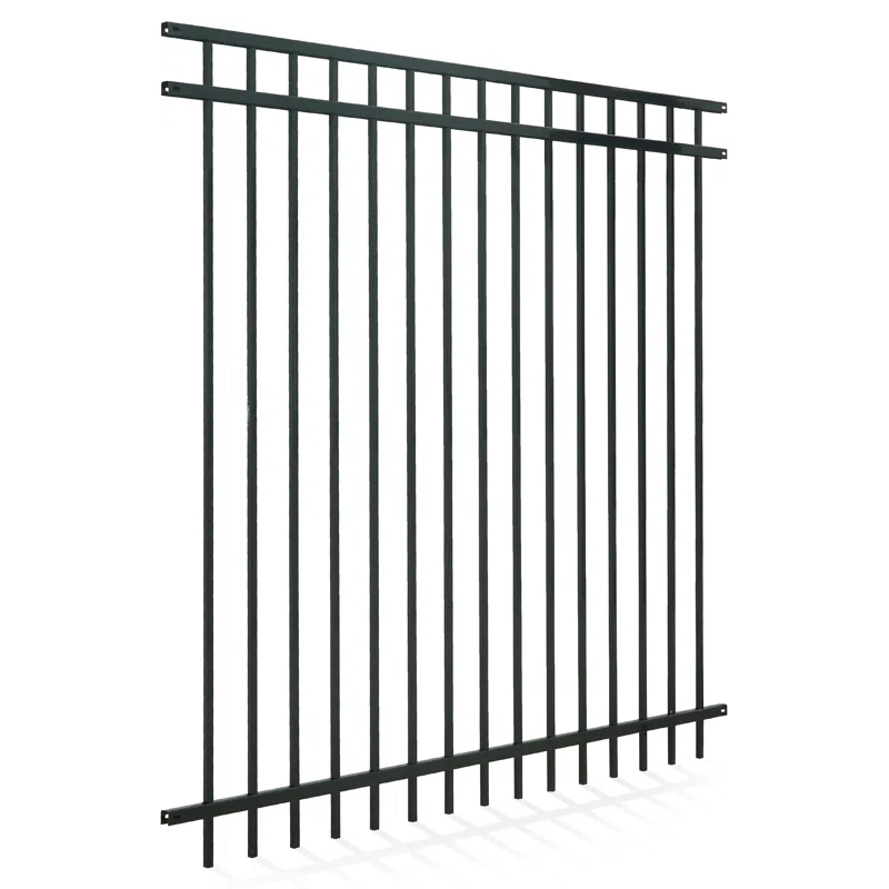 Fencer Wire Fencer Wire 4/ 5/ 6FT H X 6FT W Heavy Duty Flat Top Fence Barrier Panel, Anti-Rust Metal Fencing Panel