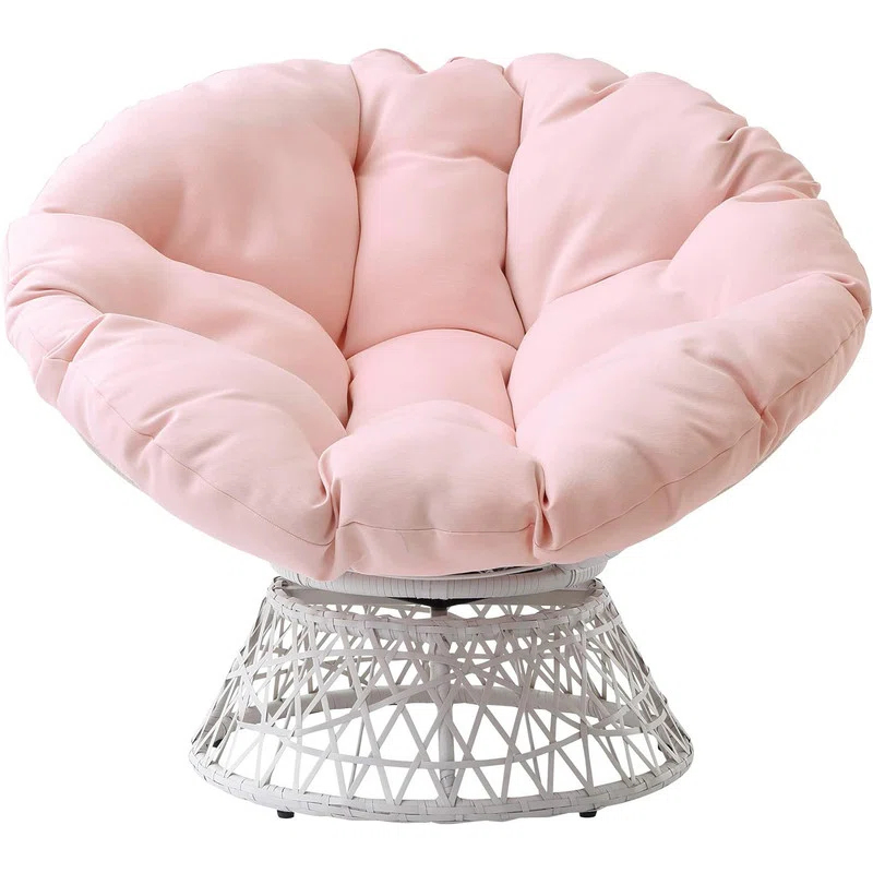 Bayou Breeze Papasan Chair with 360-Degree Swivel