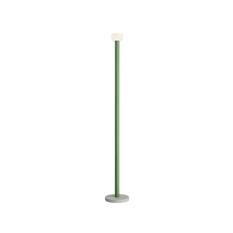 Green Aluminum and Concrete LED Floor Lamp