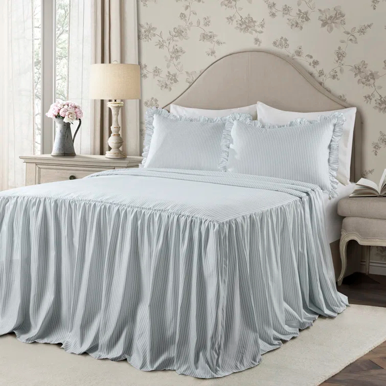 Lush Decor Reyna Microfiber Reversible 3 Piece Bedspread Set