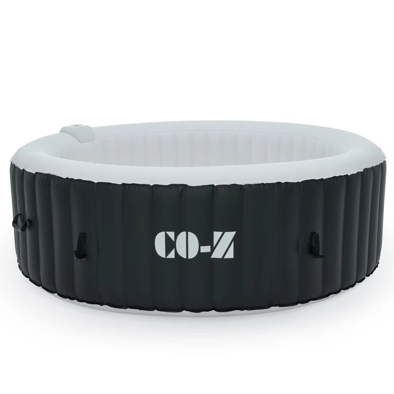 CO-Z 110 Volt 6 Person - Person 130 - Jet Vinyl Round Inflatable Hot Tub