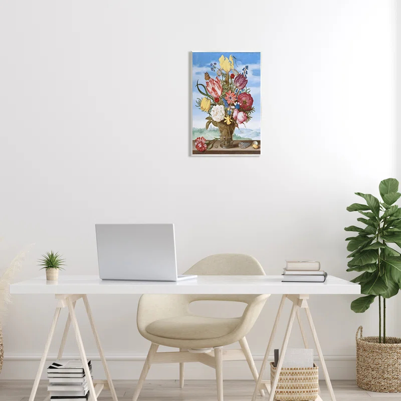 Stupell Industries " Bouquet Of Flowers On Edge Classic Ambrosius Bosschaert " by One1000paintings