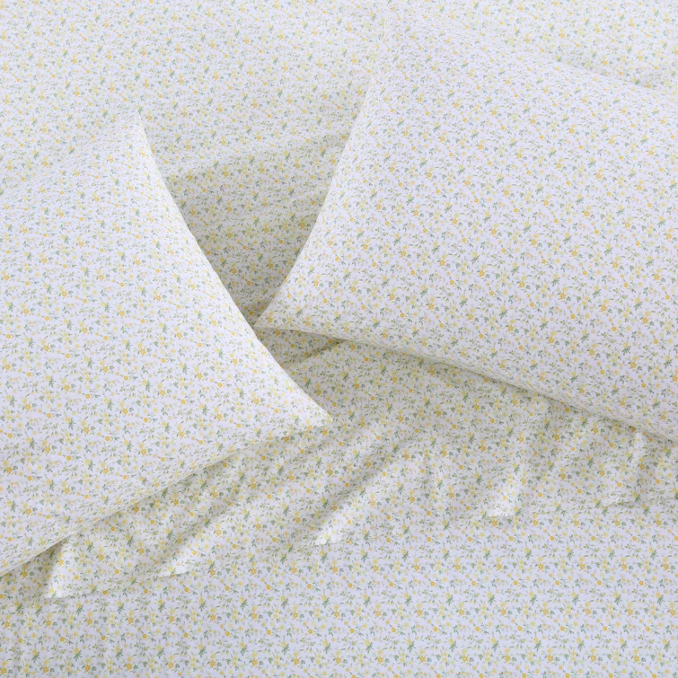 Laura Ashley Laura Ashley Printed Cotton Percale Sheet Set
