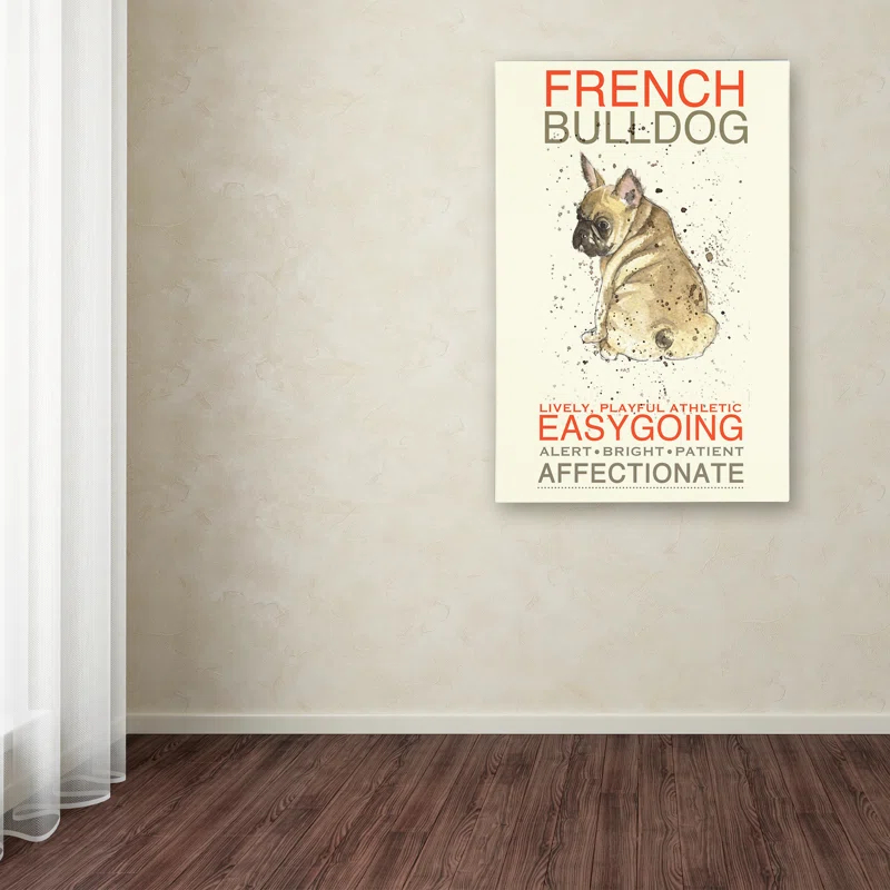 Tucker Murphy Pet™ 'French Bulldog' Print on Wrapped Canvas