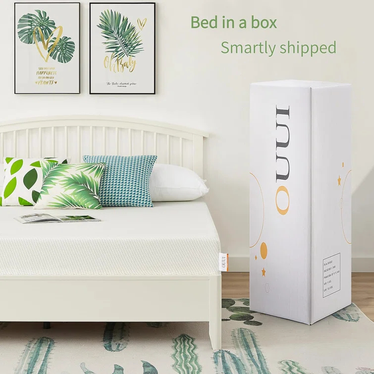 Alwyn Home Alwyn Home Green Tea Medium-Firm Gel Memory Foam Mattress