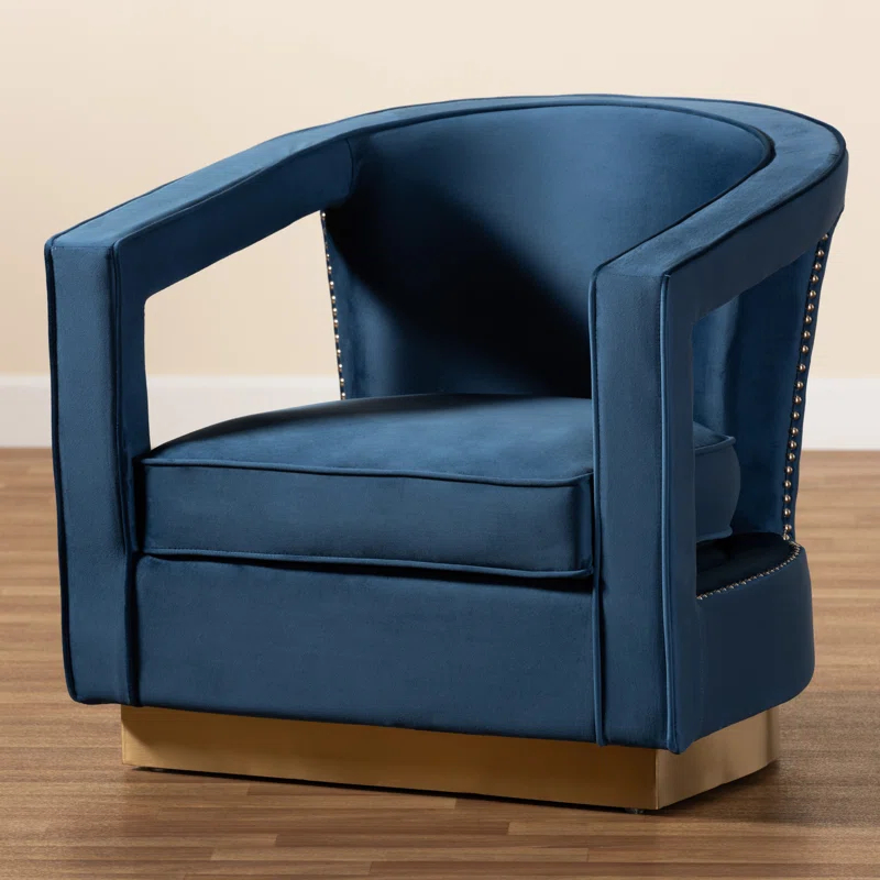 Rosdorf Park DelRe Velvet Armchair