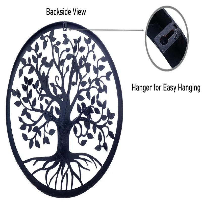 COBEKY Decor Wall Hanging For Living Room Bedroom Garden Porch Patio Office Home Decor, 18In X 18In X 0.88 In