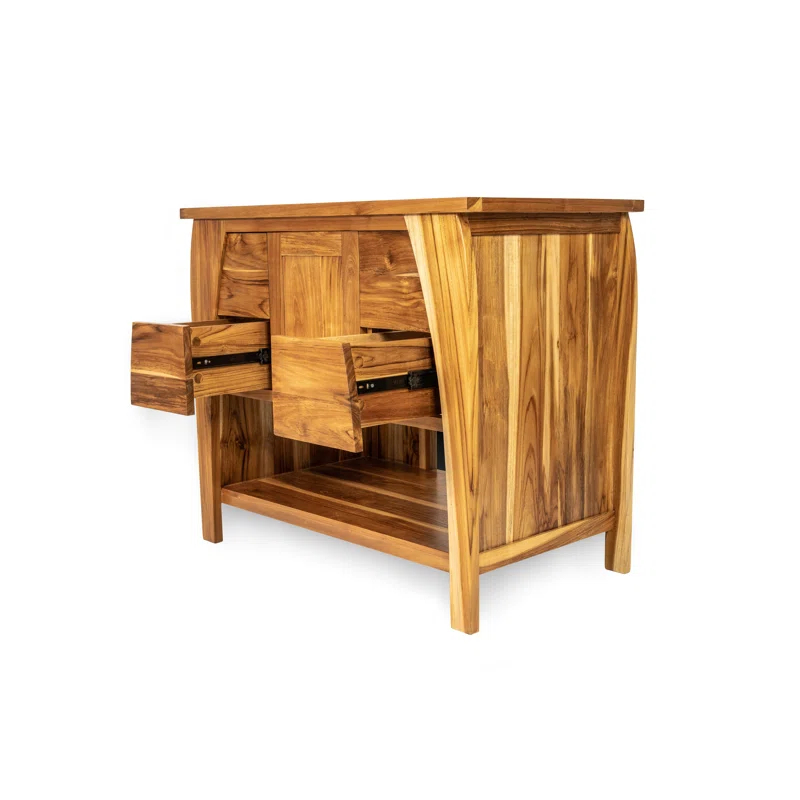 EcoDecors Tranquility by EcoDecors, 36", Teak Bathroom Vanity, Wood Bathroom Vanity, Bathroom Vanity Cabinet, Vanity Bathroom
