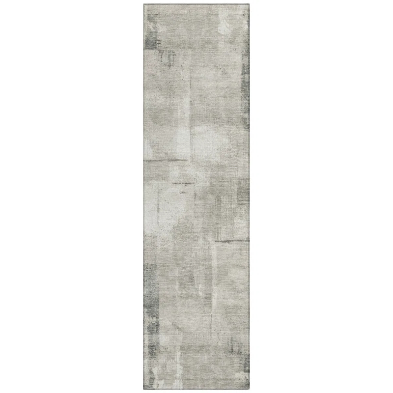 Machine Washable Indoor/Outdoor Chantille ACN1714 Beige Rug