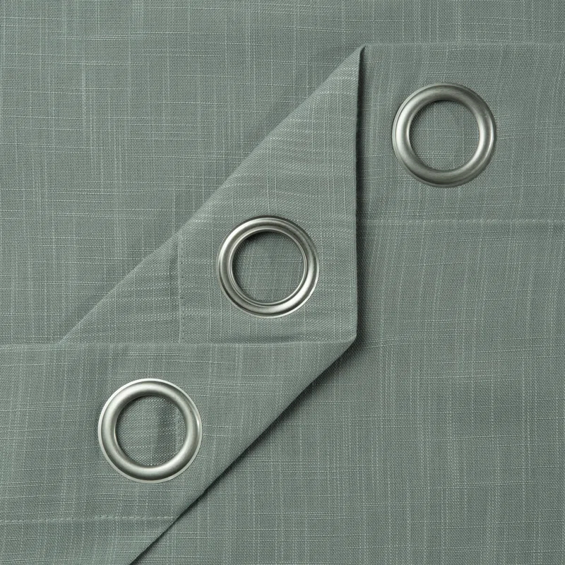 Eider & Ivory™ Monge Solid Semi Sheer Grommet Curtain Panels (Set of 2)