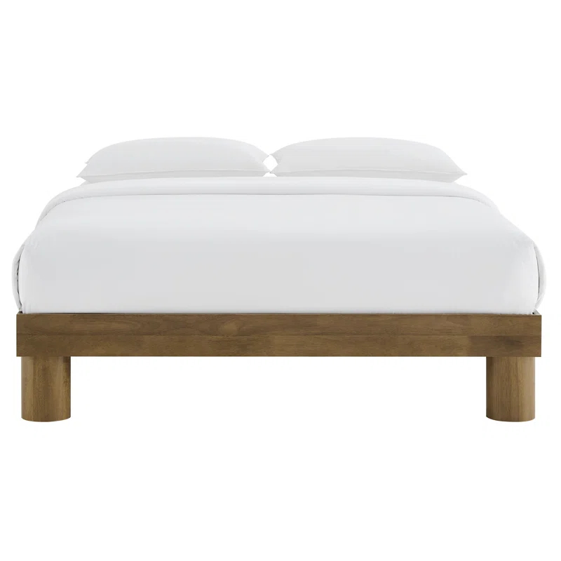 Modway Runa Wood Platform Bed In French Oak